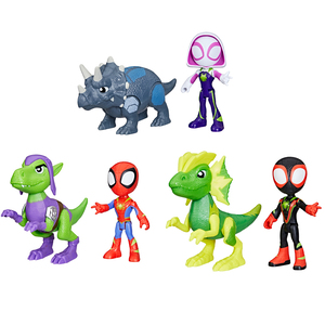 Marvel Spidey and His Amazing Friends Dino-Webs Figure 2 Pack (Styles Vary)