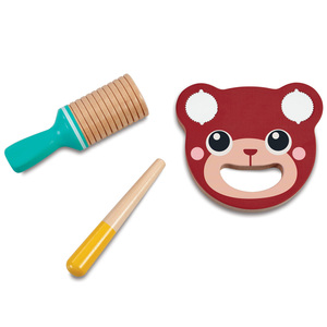 Early Learning Centre Wooden Little Bear Band Musical Toy