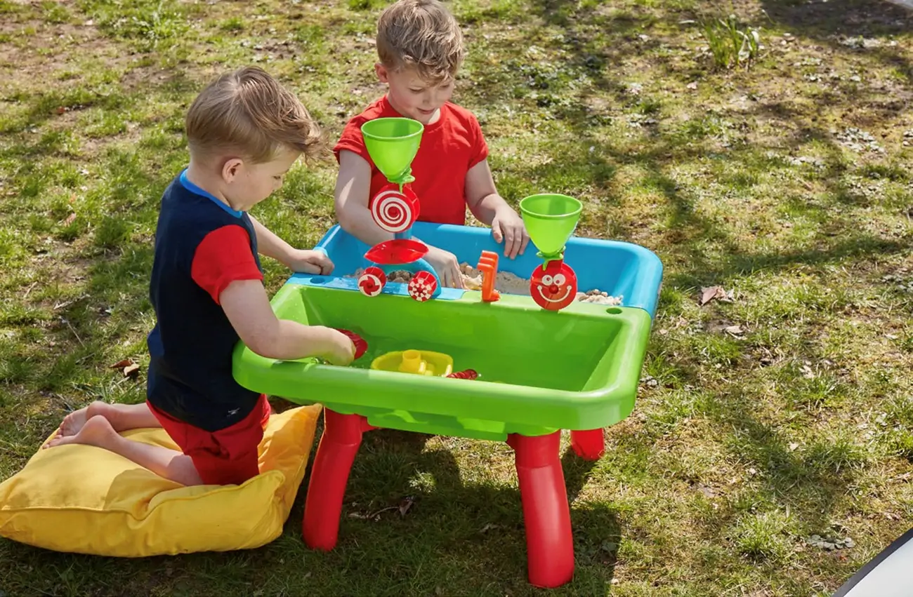 Boys playing outdoors.