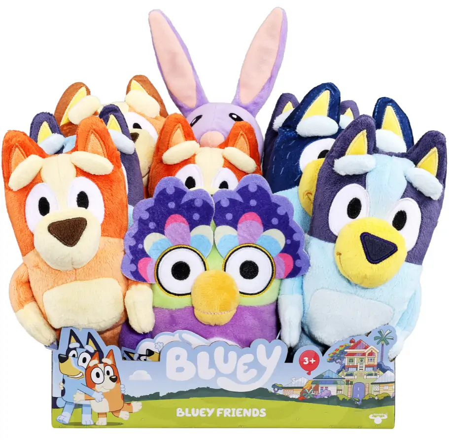 Bluey soft toys.