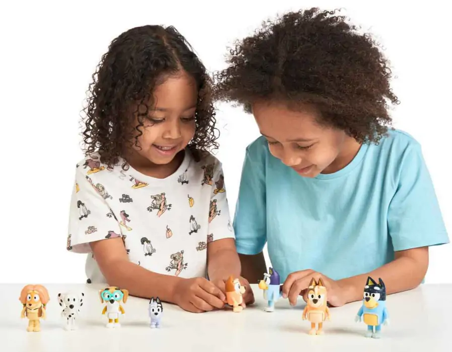 Early Learning toys Bluey mini figures.