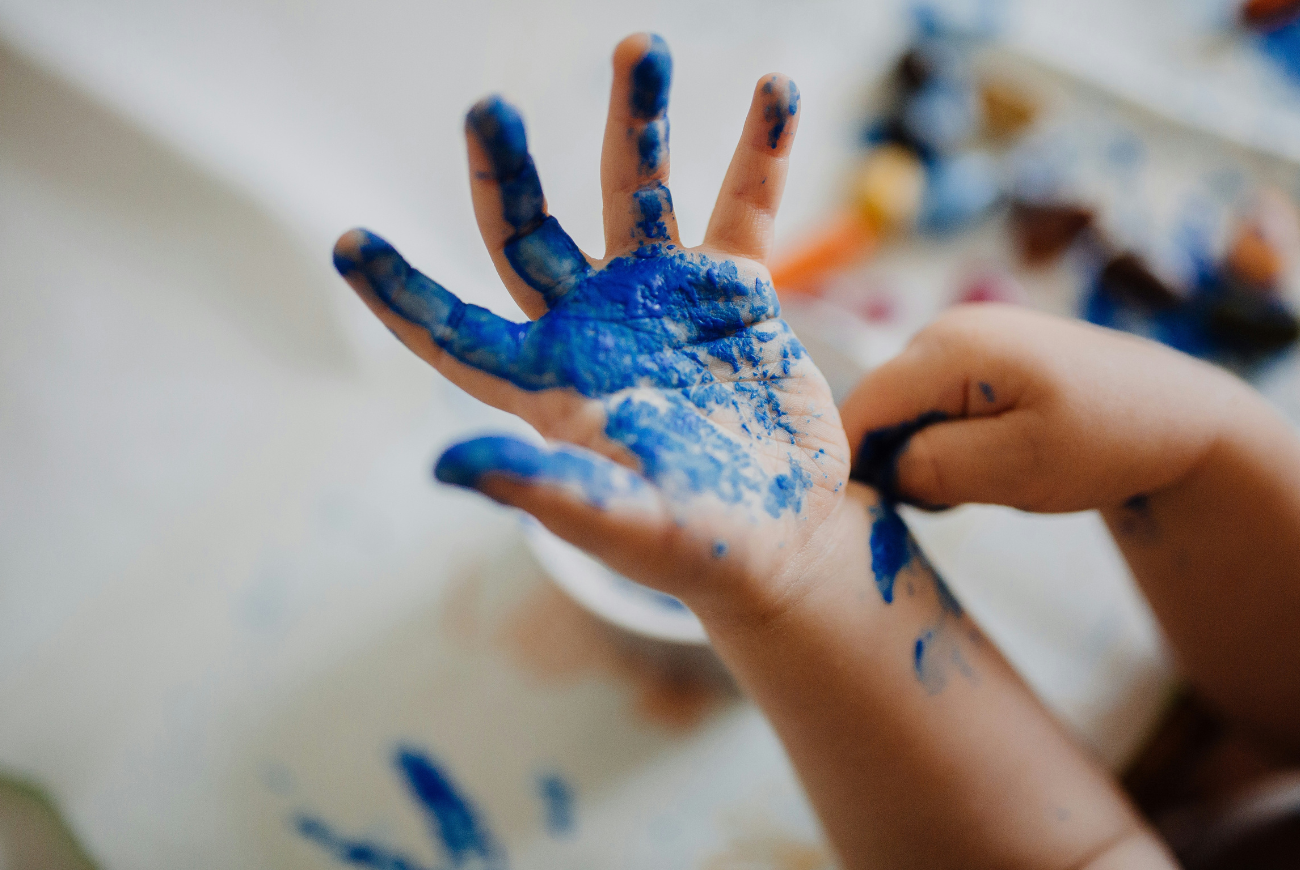 Finger Painting With Early Learning Centre